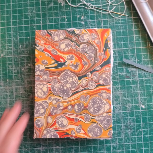 Watercolour sketchbook A6 portrait hand torn cotton rag paper