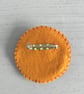 Hand Embroidered Sun Ray Brooch  - Image 3
