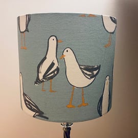 A Pale Blue Seagull 20cm Table Lampshade 