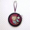 Christmas Decoration...Felt Owl Hanging Decoration