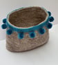 Funky felted plant pot holder. - Image 2