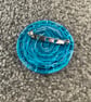 Turquoise Dorset Button Brooch - Image 5