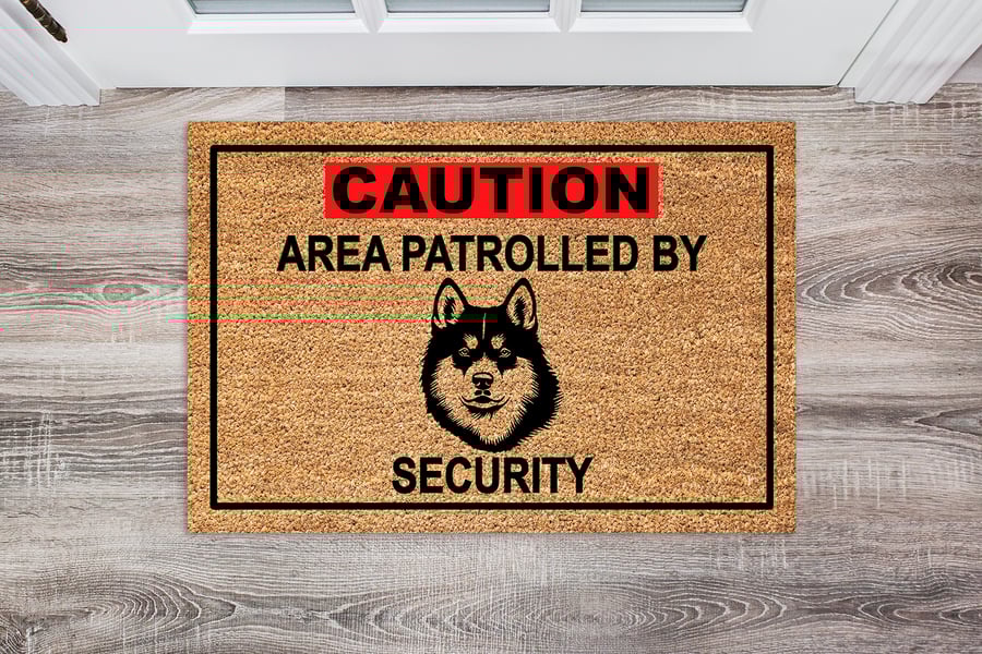 Akita Security Door Mat - Akita Dog Welcome Mat 