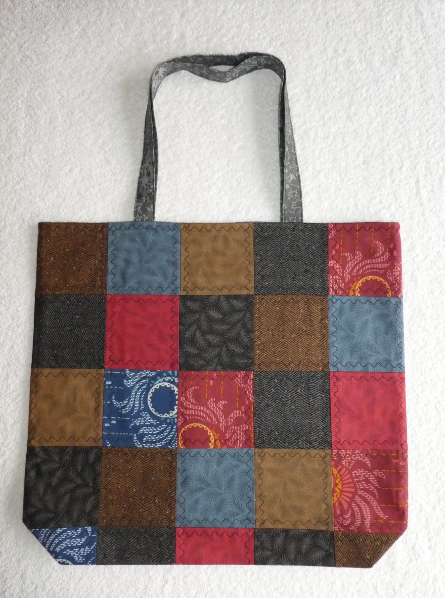 Patchwork Bag. Downton Abbey Fabric Patchwork Bag. Quilted Bag No.3