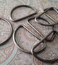 42mm Gunmetal D ring. Classic shape x 2  - Image 1