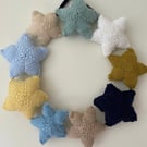 Knitted Star Wreath