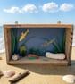 Under the Sea 3D Shadow Box Wall Art Coastal Ocean Decor Sea Core Wooden Wall Ha - Image 1
