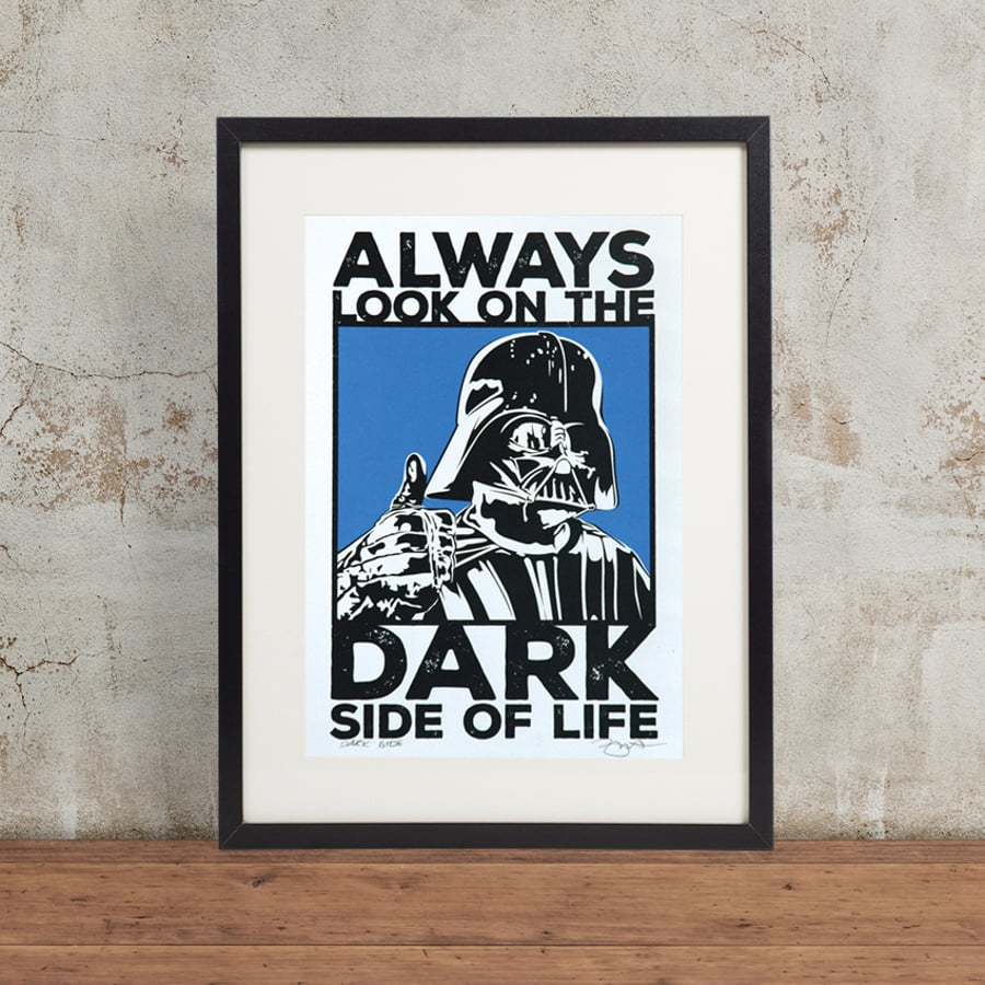 Star Wars Darth Vader 'Dark Side' Hand Pulled Screen Print
