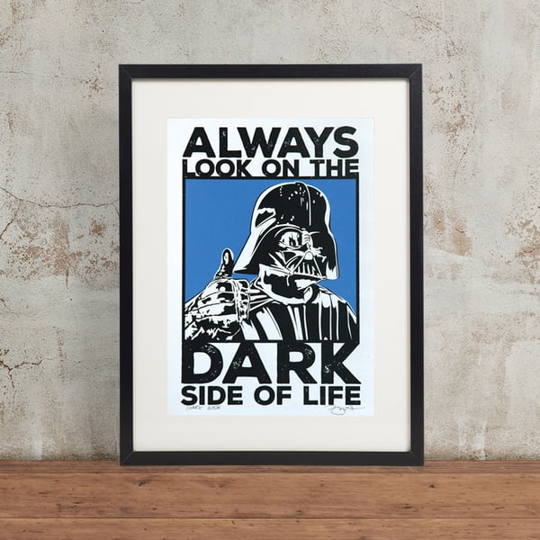 Star Wars Darth Vader 'Dark Side' Hand Pulled Screen Print