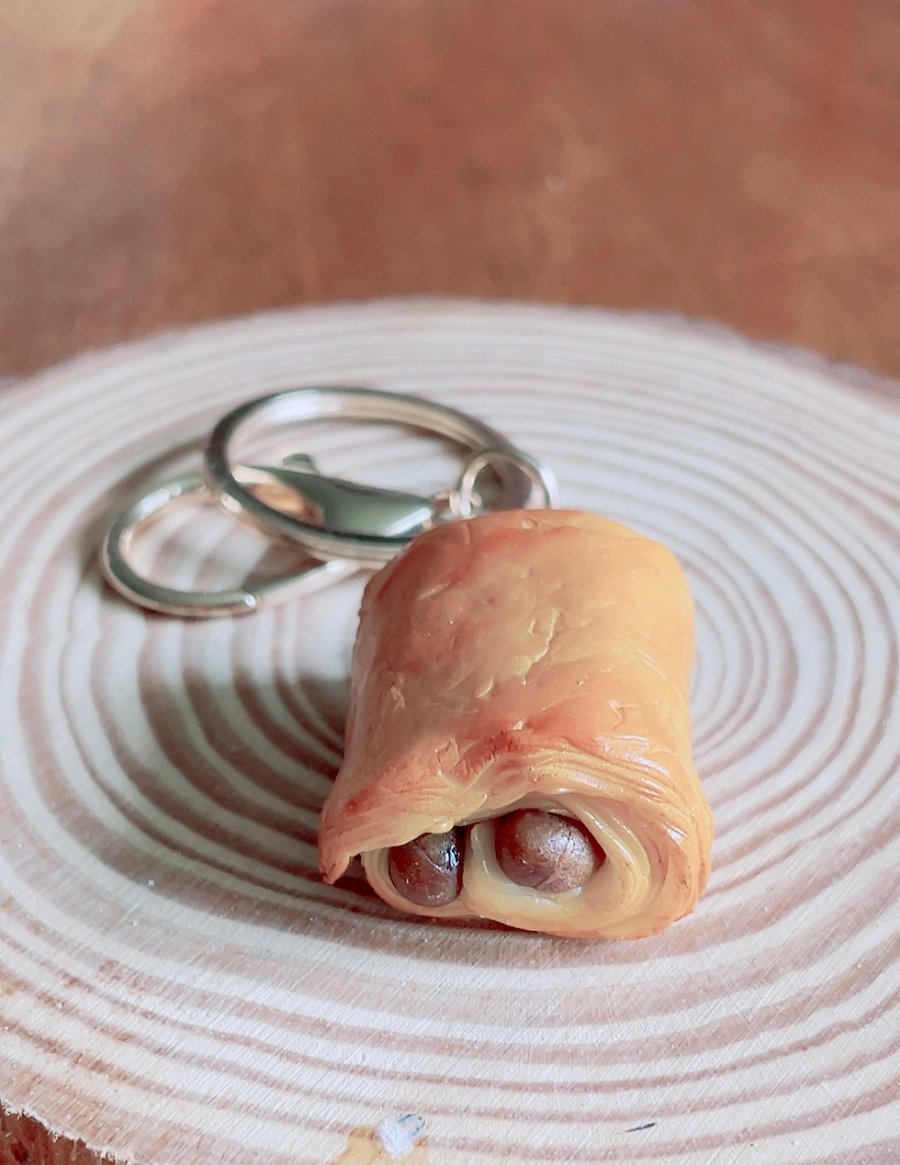 Pain au Chocolat Keyring