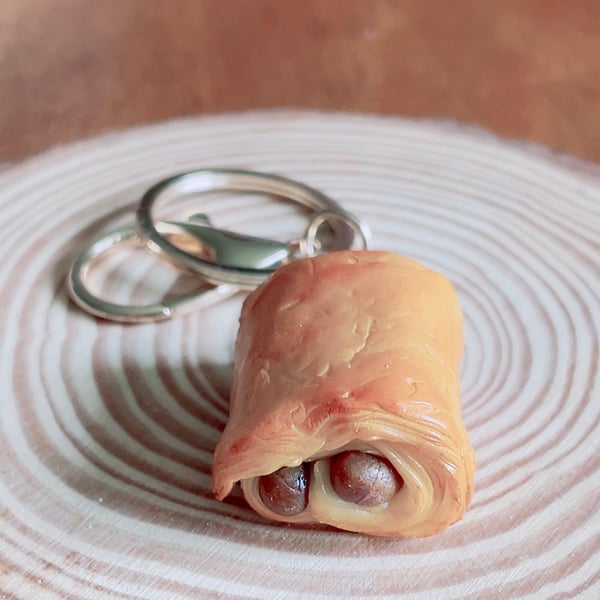 Pain au Chocolat Keyring