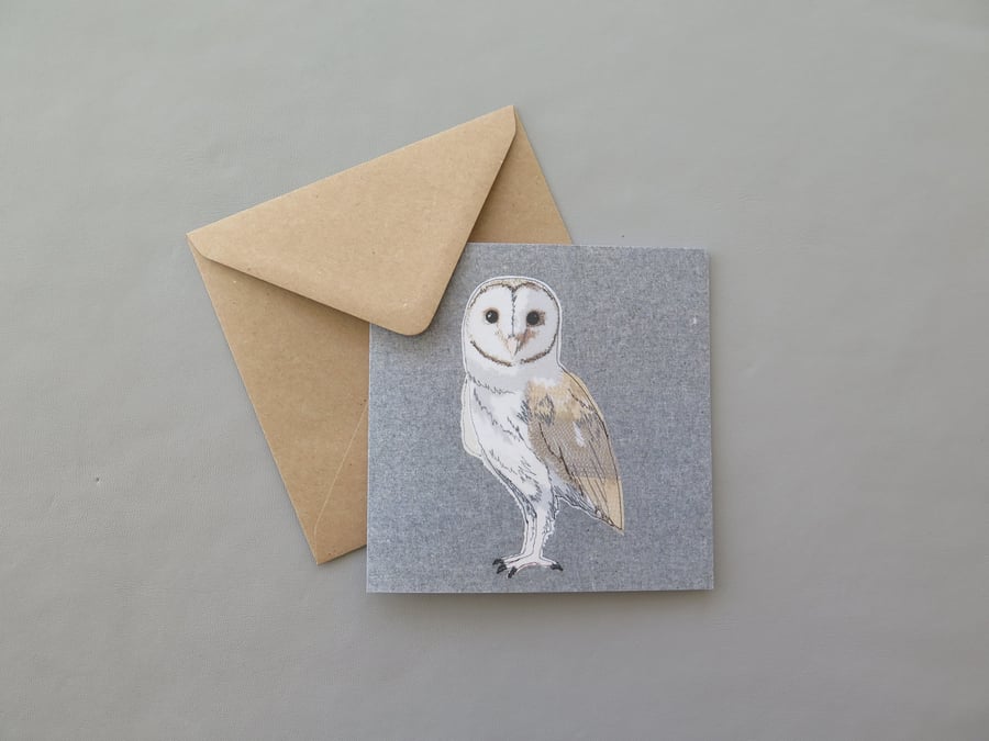 Barn owl card