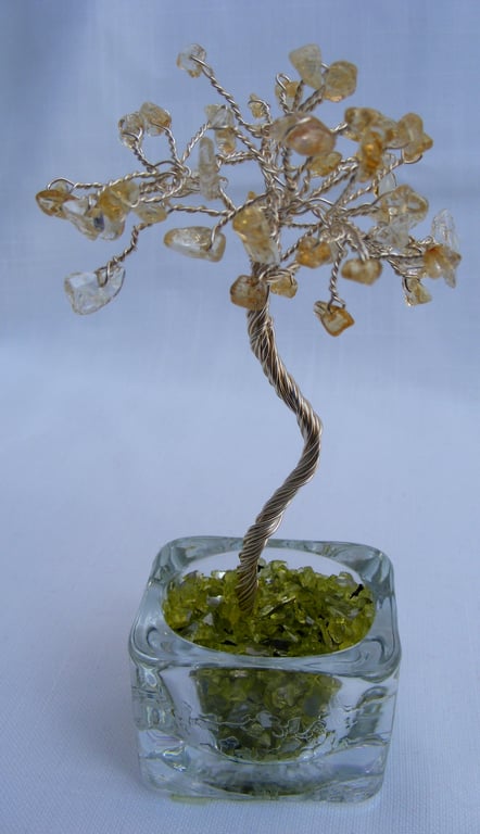 Citrine Gemstone tree of life