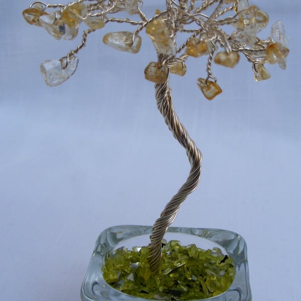 Citrine Gemstone tree of life