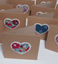 Liberty Fabric Heart Card