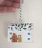Wooden Hand Painted House Hanging Decoration - Image 3