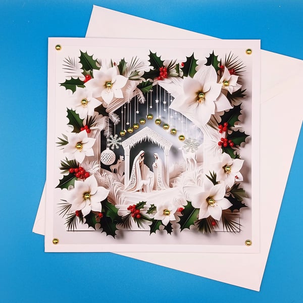 Religious Christmas Card, Large
