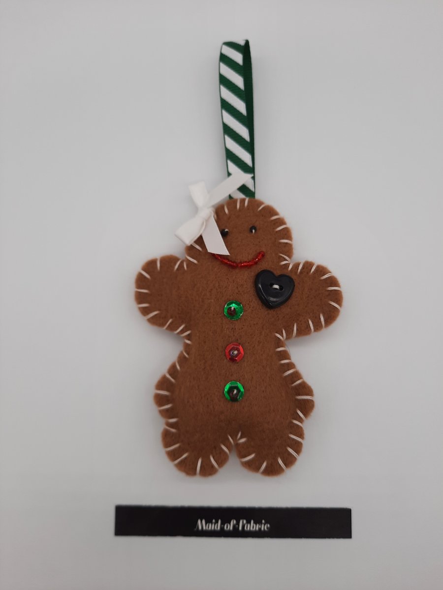 Mrs Gingerbread Christmas decoration 