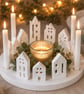 Scandi Nordic Style Christmas Village Scene. A Lovely Centrepiece Or Decoration - Image 3