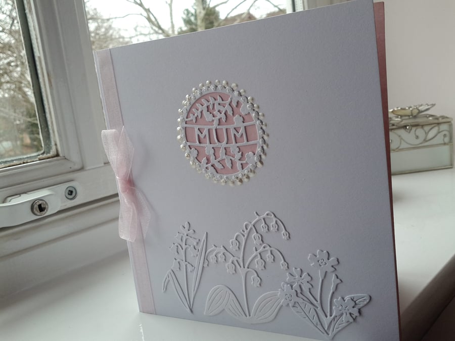 Floral card for mum