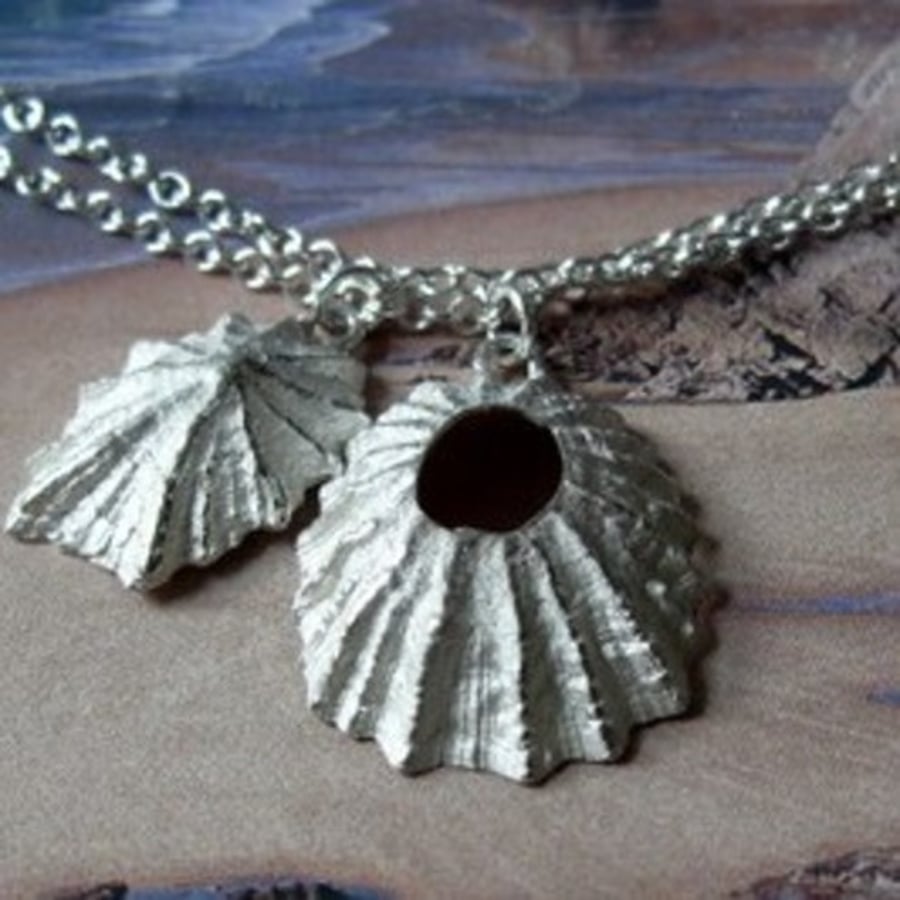 silver limpet shell bracelet