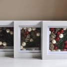 Set of 3 Christmas pine cone pictures
