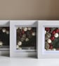 Set of 3 Christmas pine cone pictures