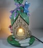 Ceramic Woodland Dragonfly Cottage House Table Lamp Light Ornament Decoration. - Image 6