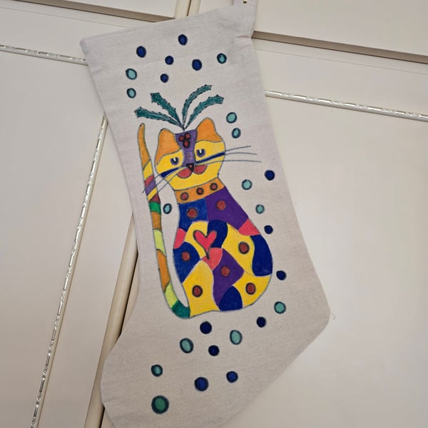 Fairy Cat Christmas Stocking