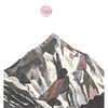 Mount K2 A3 illustration art Print (11.69 in x 16.54 in)