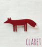 Fox Brooch, Fox Pin, Wooden Fox Pin, Folklore Brooch - Image 2