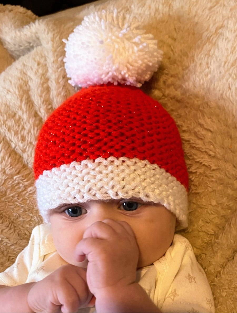 Baby Santa hat 