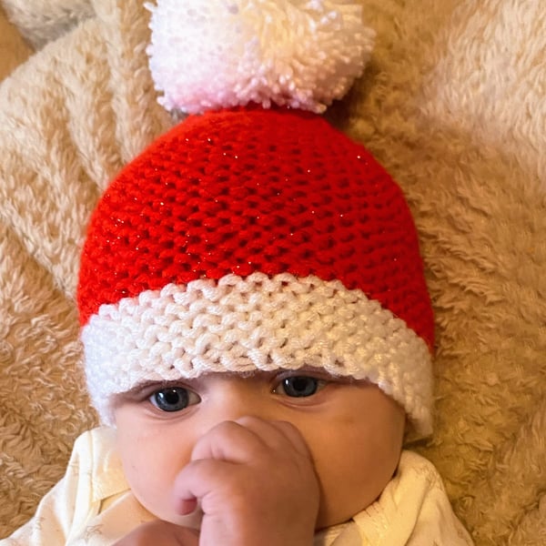 Baby Santa hat 