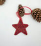 Red star bead embroidery decoration  - Image 2