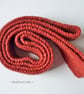 Flecked wool red tie - Rustic wedding theme - Father's Day gift  - Image 2