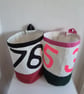 Colourful Upcycled Sailcloth Storage Baskets – Large Laundry and Toy Baskets - Image 2