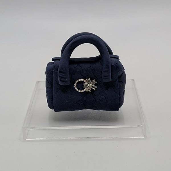Miniature Handbag Cake Topper Polymer Clay Purse Decoration, Fashion Birthday De