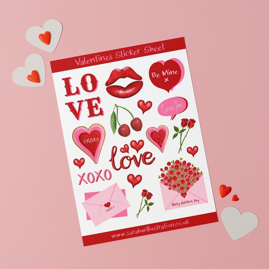 Valentine Sticker Sheet
