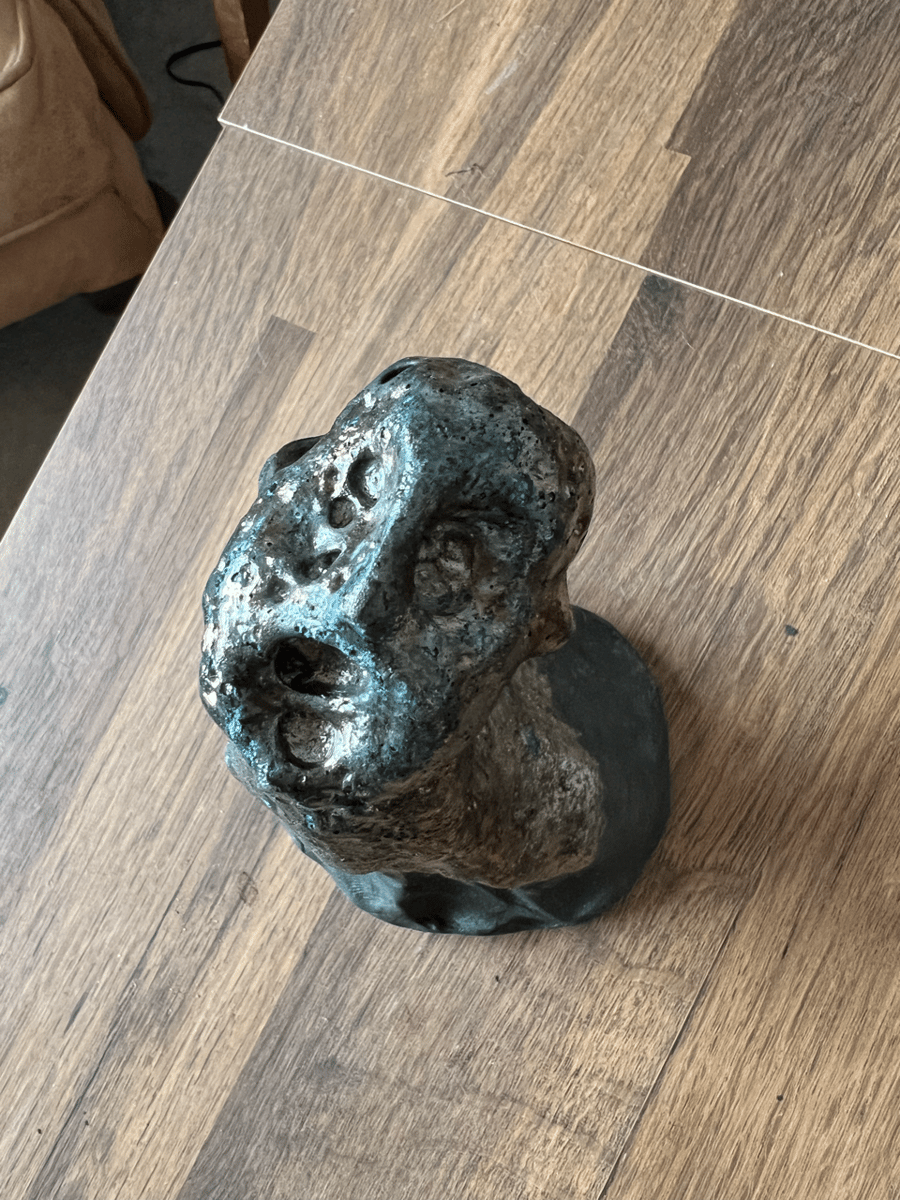 Figure1, 2024. Raku fired figurative ceramic figurine. 