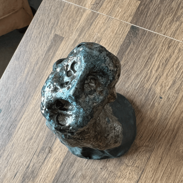 Figure1, 2024. Raku fired figurative ceramic figurine. 