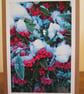 Snowy Berries Photo Greetings Card, Christmas Card, Yule Card - Image 1
