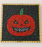 Spooky Pumpkin Mosaic Wallart