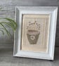 Hand Embroidered Framed Seedhead Picture - Image 7
