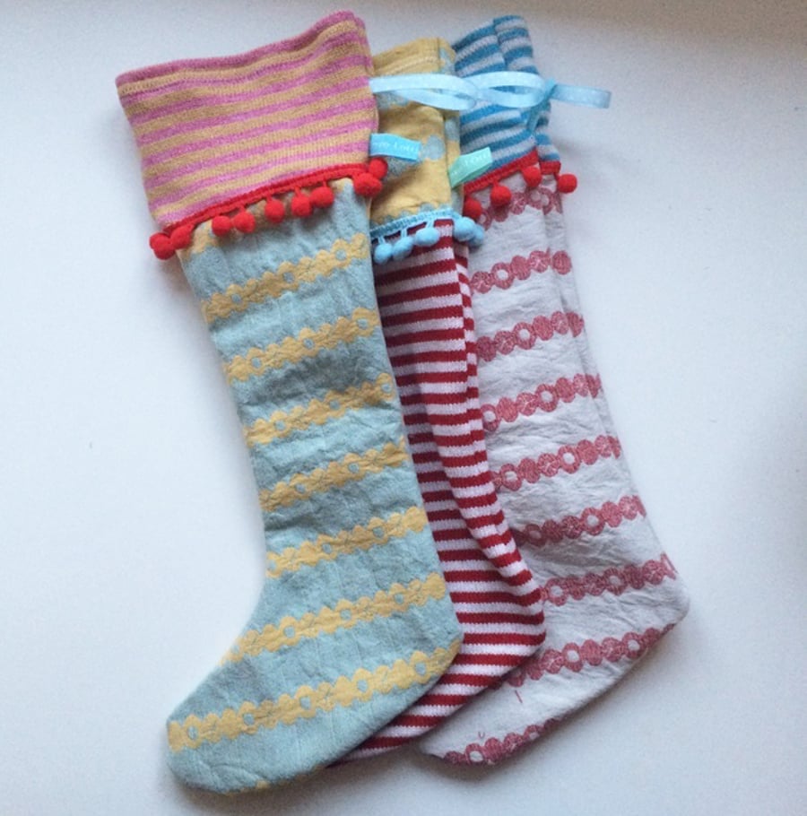 Knitted & Woven christmas stockings decorations
