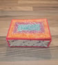 Container for small desk items - with lid and raised pattern - Image 1