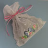 Broderie Anglaise and Bluebird Lavender Sachet. 100% to Ukraine