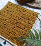 Crochet Cotton Set of 2 Honeycomb Pattern Cotton Wash Cloth Dish Cloth - Image 3