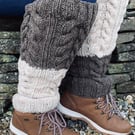 Hand knitted Wool Legwarmers 