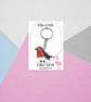 Robin Keyring - Handpainted - Bag Charm - Image 2