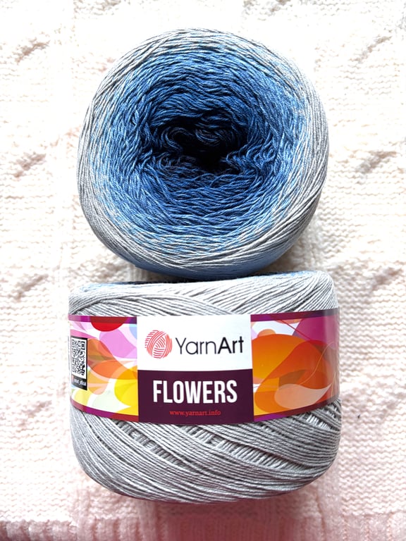 1 cake x 250g YarnArt Flowers Yarn Cake - Colour 271 : Cotton Blend